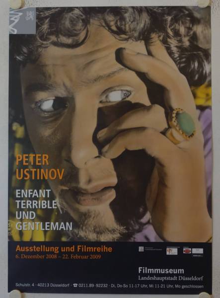 Peter Ustinov - Enfant Terrible und Gentleman original release german exhibition poster